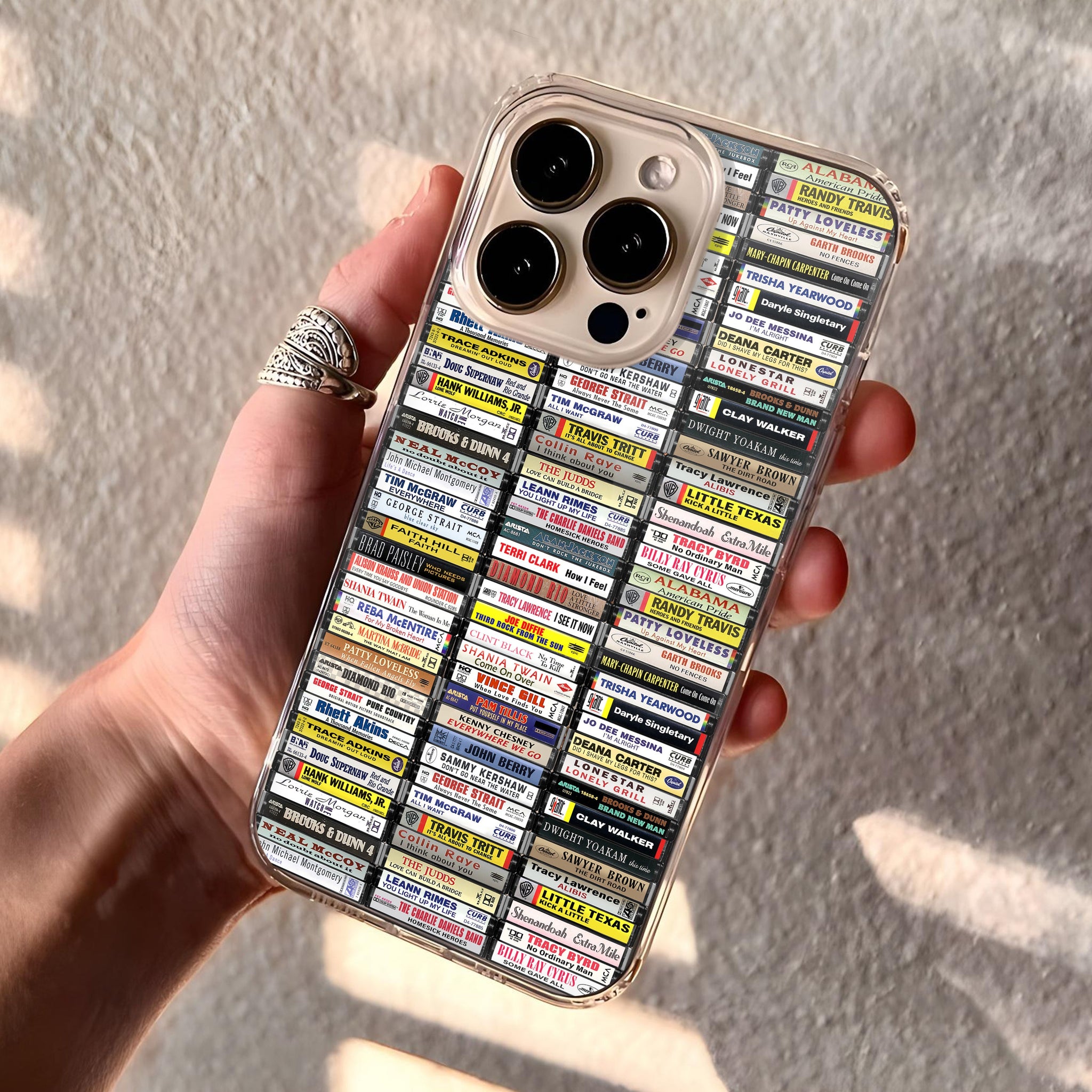 80's & 90's Country Music Albums Cassette Collection Retro Phone Case