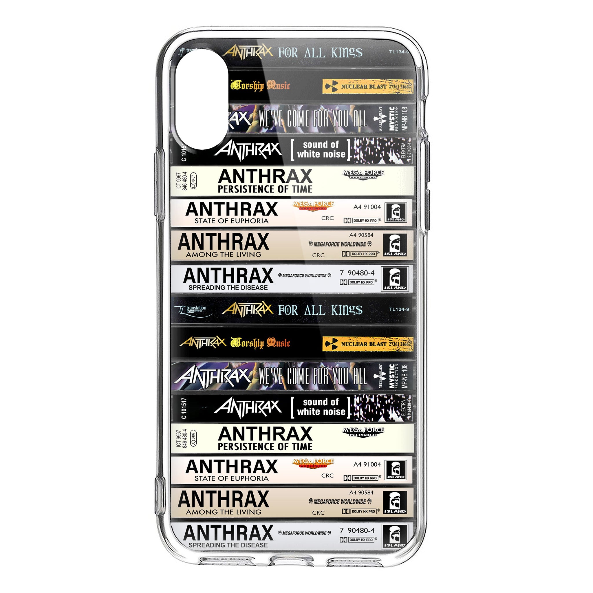 Anthrax Albums Cassette Collection Retro Phone Case