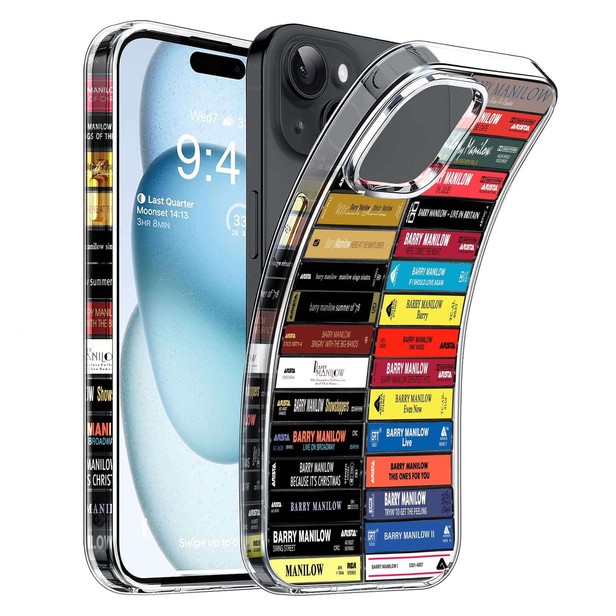 Barry Manilow Albums Cassette Collection Retro Phone Case
