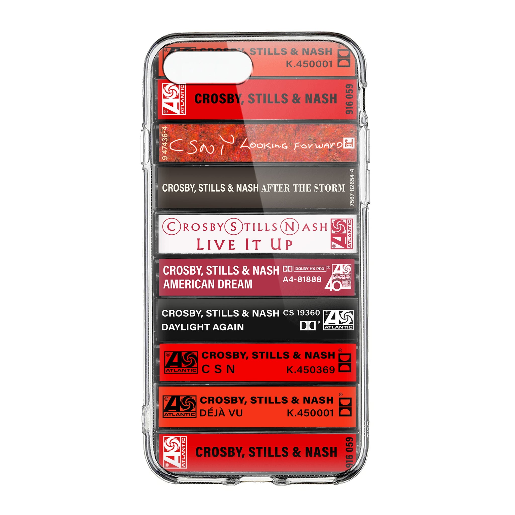 Crosby, Stills, Nash & Young Albums Cassette Collection Retro Phone Case