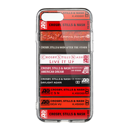 Crosby, Stills, Nash & Young Albums Cassette Collection Retro Phone Case