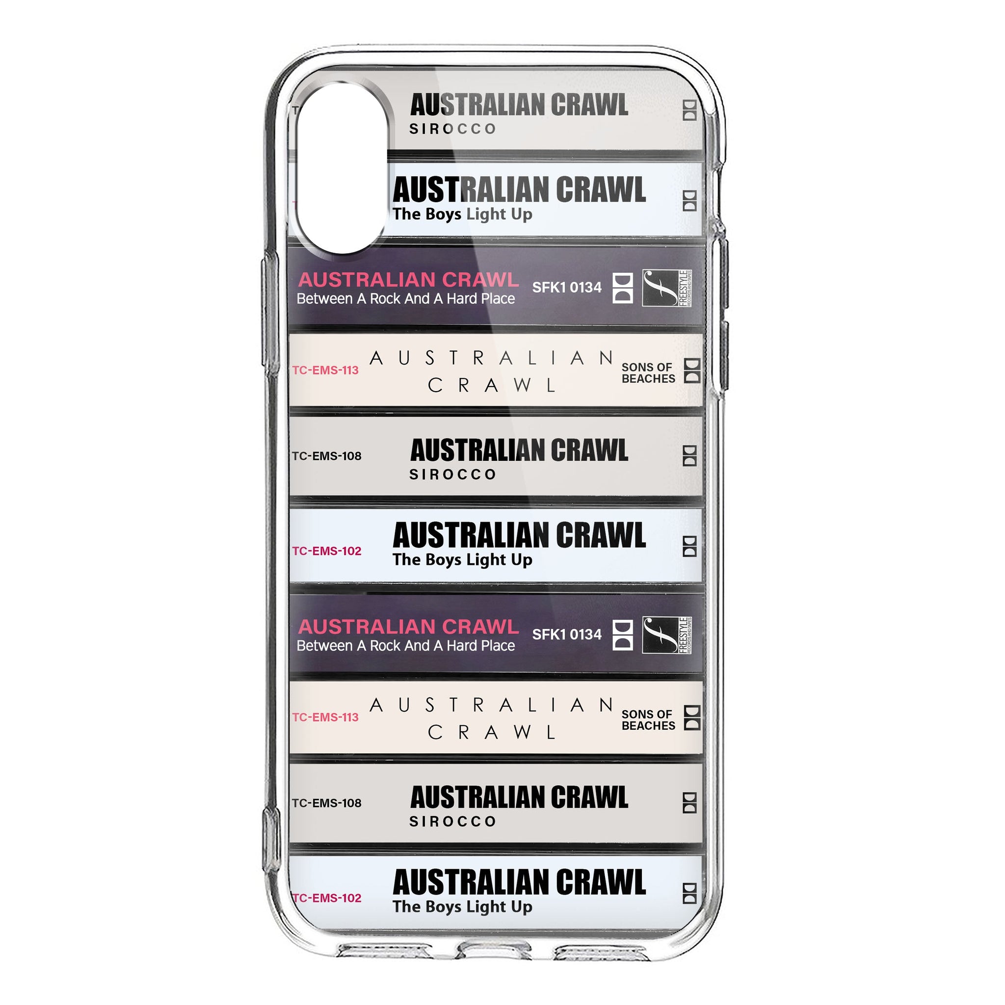 Australian Crawl Albums Cassette Collection Retro Phone Case