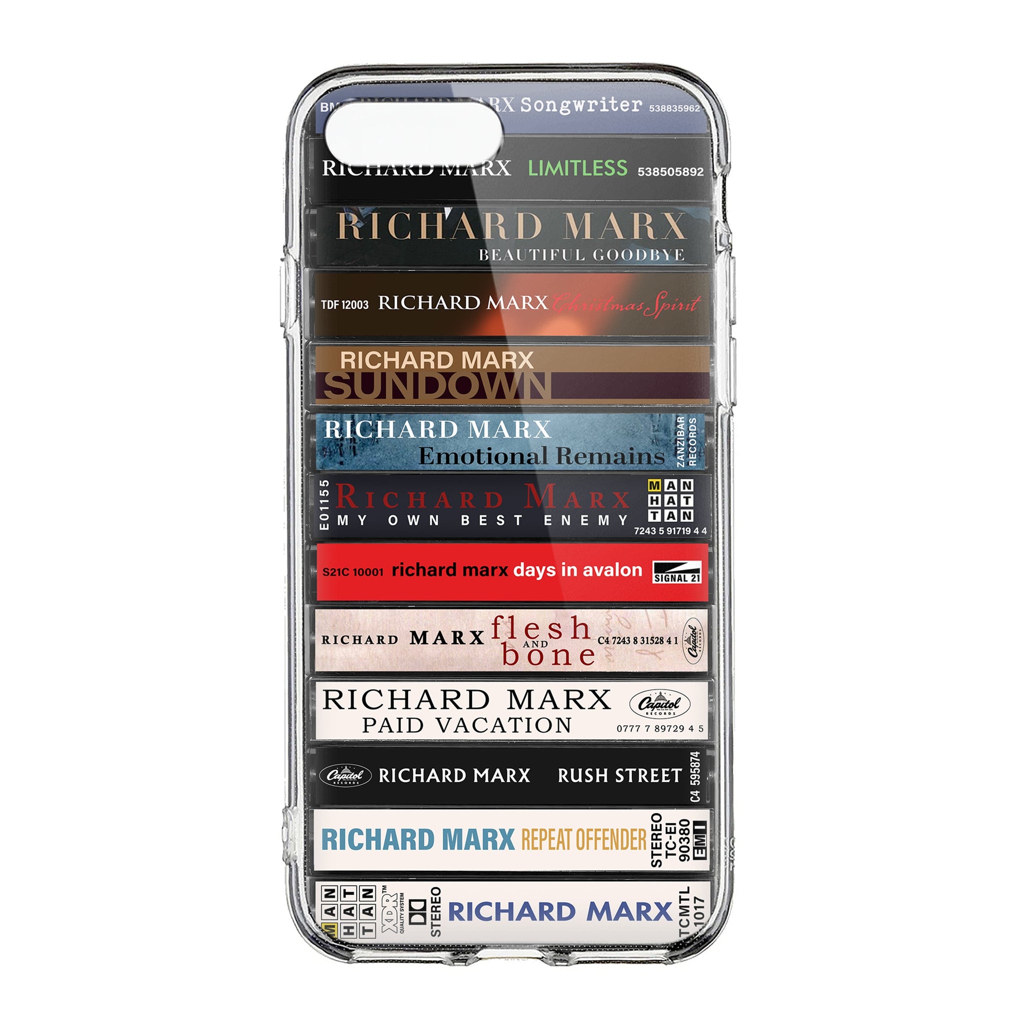 Richard Marx Albums Cassette Collection Retro Phone Case