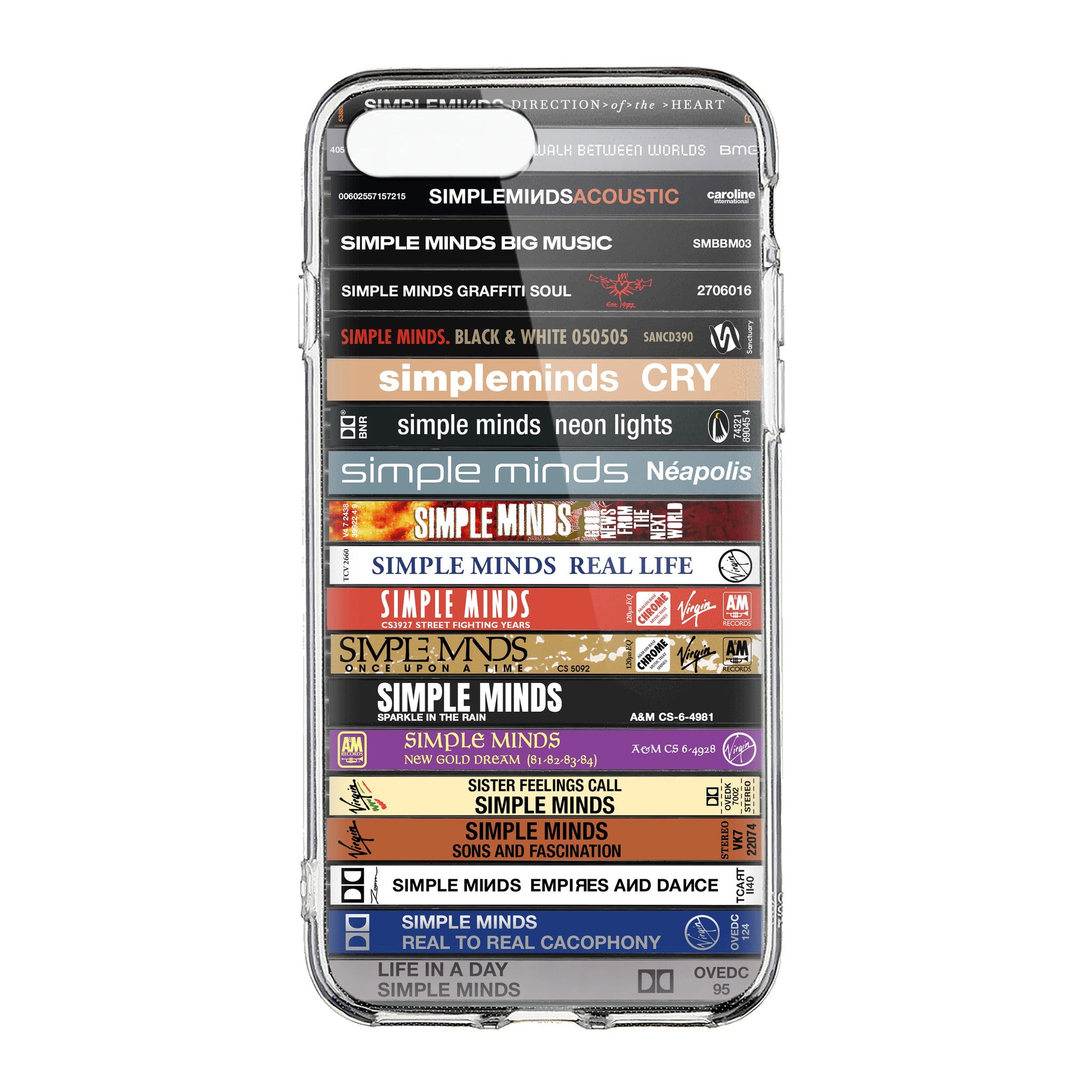 Simple Minds Albums Cassette Collection Retro Phone Case