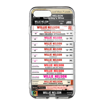 Willie Nelson Albums Cassette Collection Retro Phone Case
