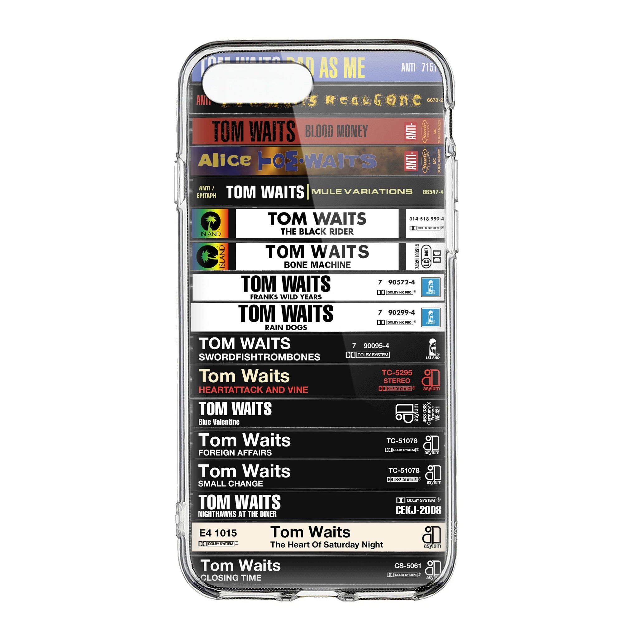 Tom Waits Albums Cassette Collection Retro Phone Case