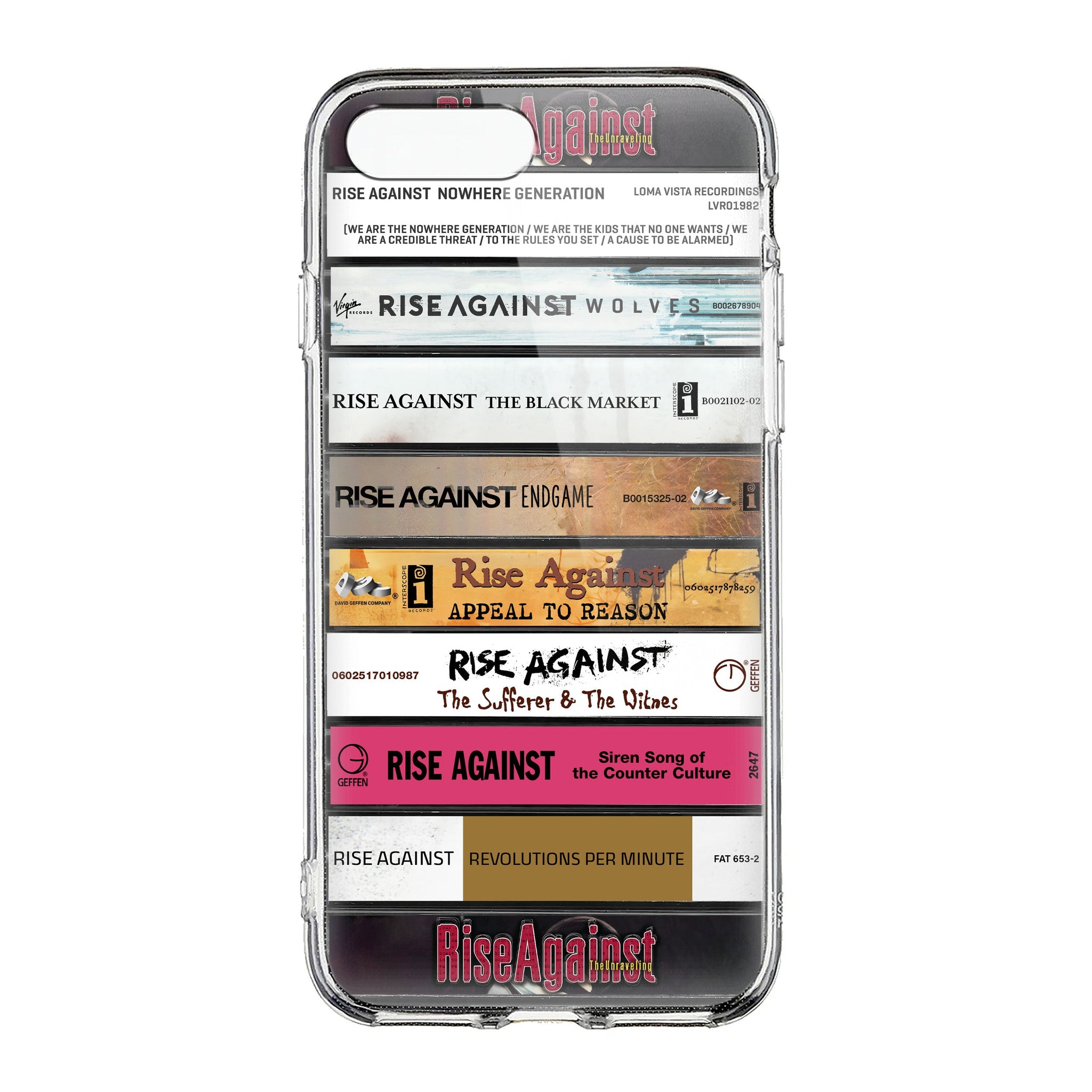 Rise Against Albums Cassette Collection Retro Phone Case