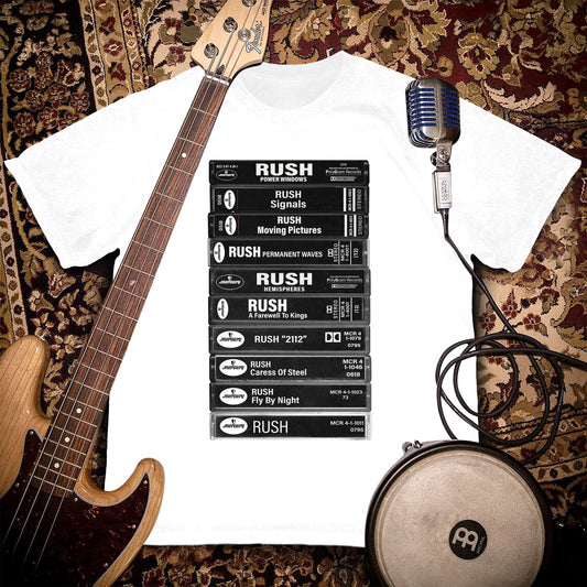 Rush Albums Cassette Retro Collection Premium Unisex T-Shirt