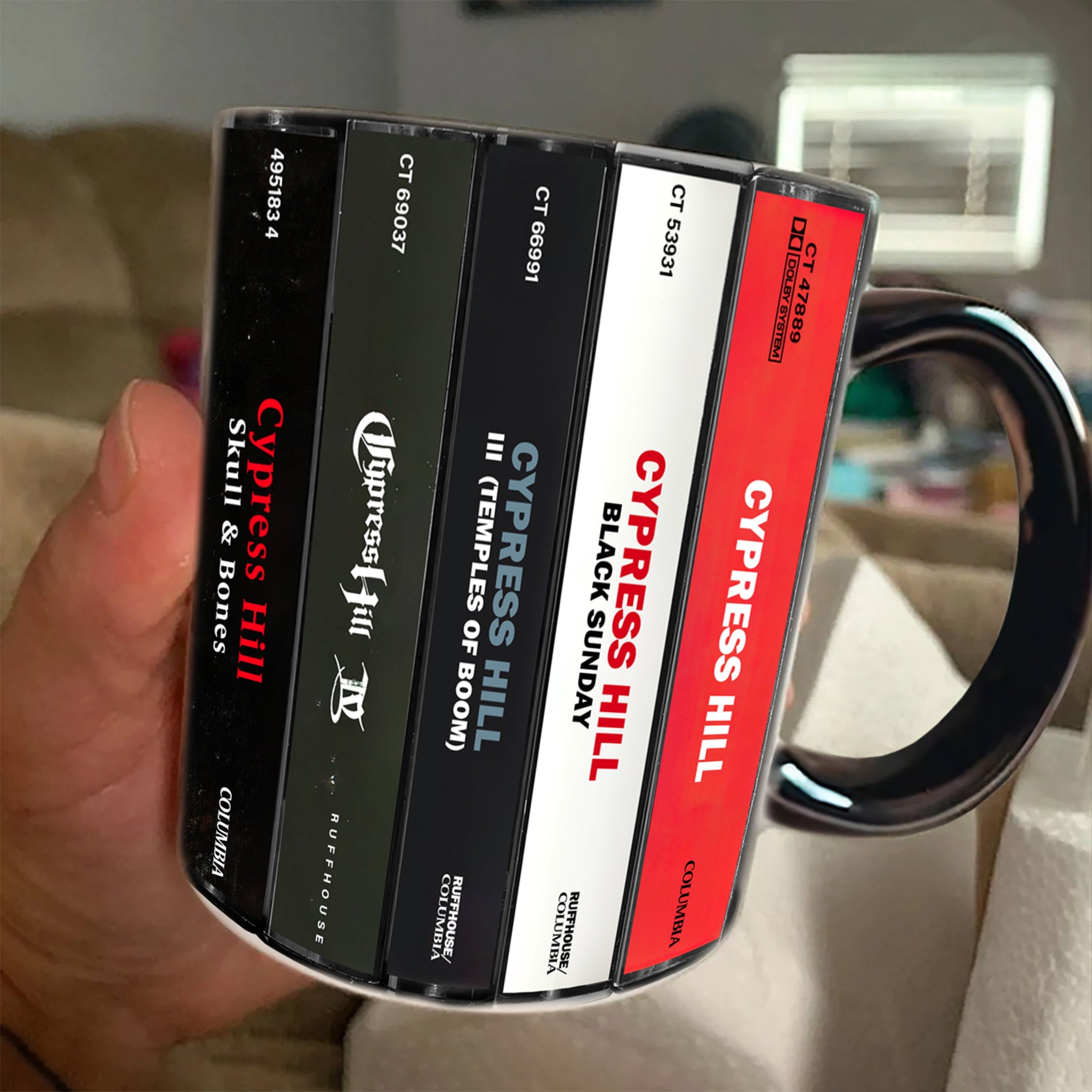 Cypress Hill Albums Cassette Collection Retro Accent Edge-to-Edge Printed Mug