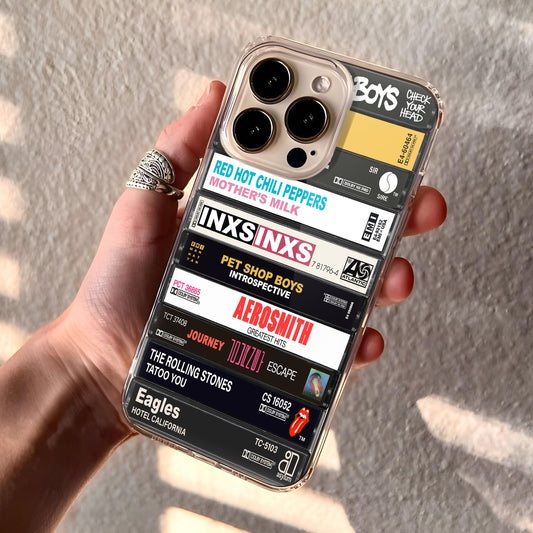 80's Rock Albums Cassette Collection Retro Phone Case