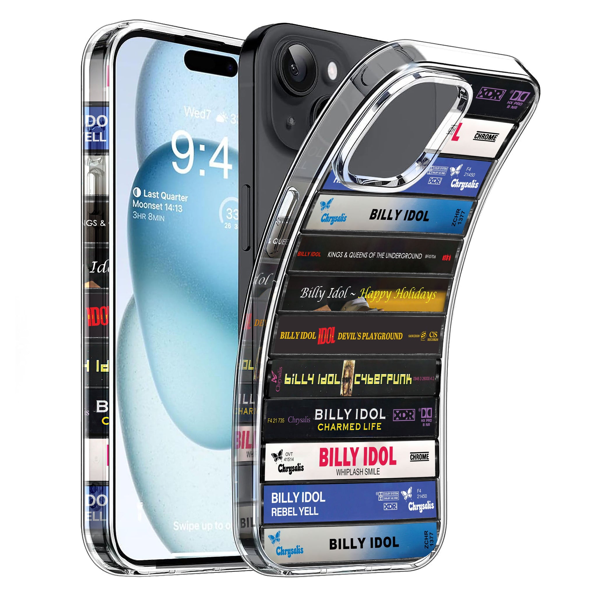 Billy Idol Albums Cassette Collection Retro Phone Case