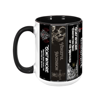 Goatwhore Albums Cassette Collection Retro Accent Mug