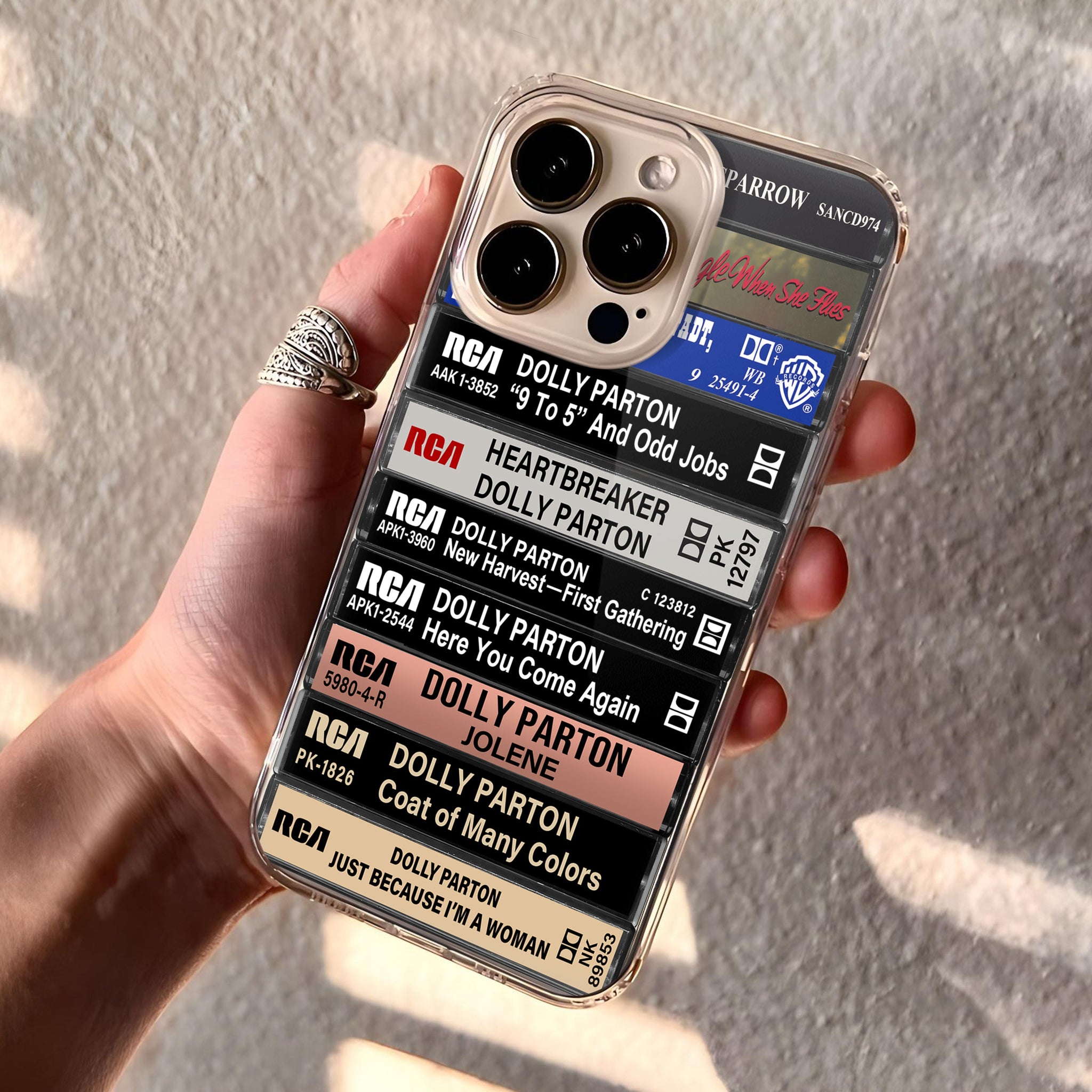 Dolly Parton Albums Cassette Collection Retro Phone Case