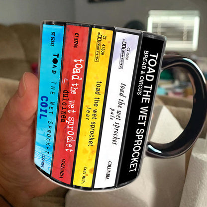 Toad the Wet Sprocket Albums Cassette Collection Retro Accent Edge-to-Edge Printed Mug