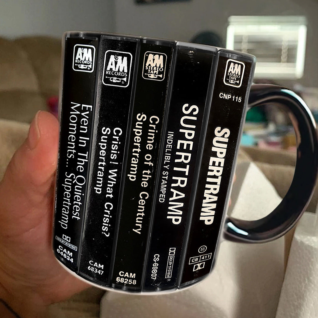 Supertramp Albums Cassette Retro Collection Accent Mug