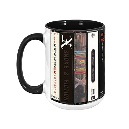 X Albums Cassette Collection Retro Accent Mug
