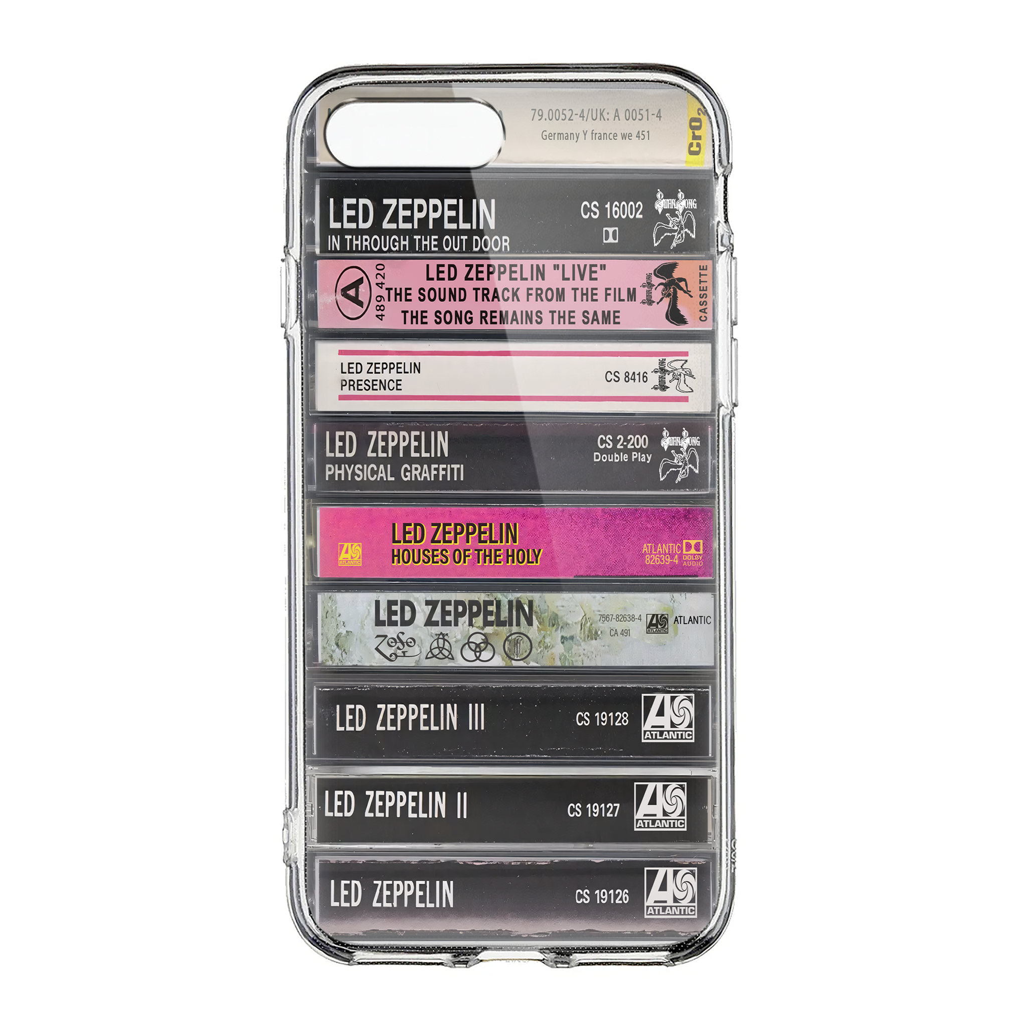 Led Zeppelin Albums Cassette Collection Retro MagSafe Phone Case