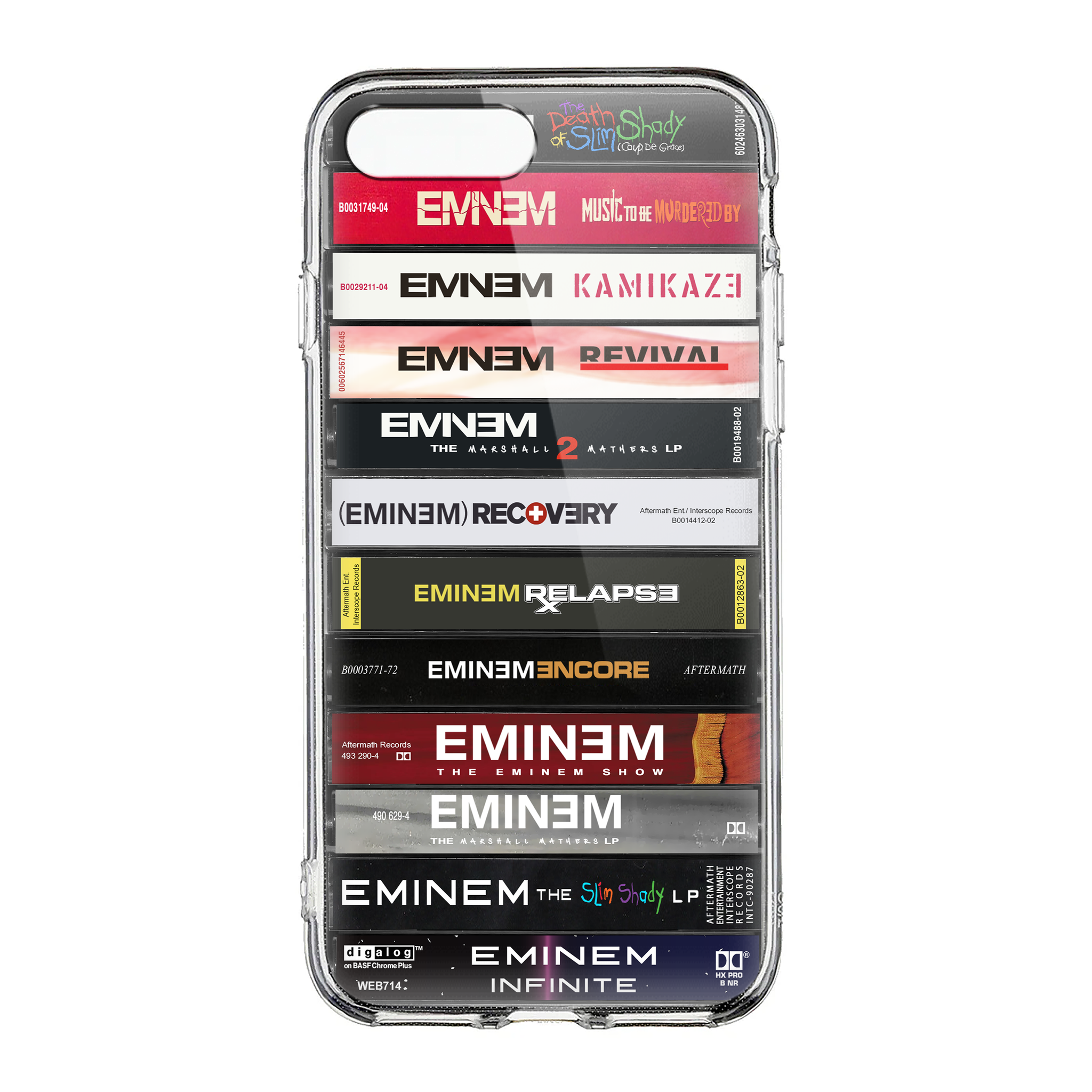 Eminem Albums Cassette Collection Retro MagSafe Phone Case