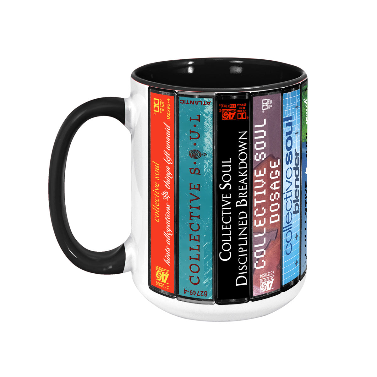 Collective Soul Albums Cassette Collection Retro Accent Mug