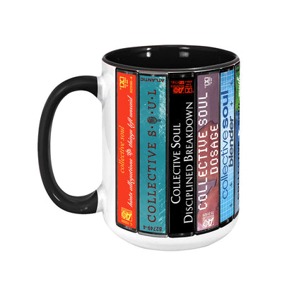 Collective Soul Albums Cassette Collection Retro Accent Mug