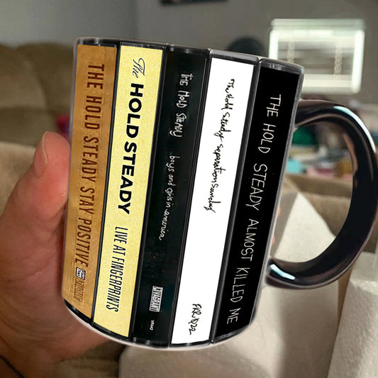The Hold Steady Albums Cassette Collection Retro Accent Mug