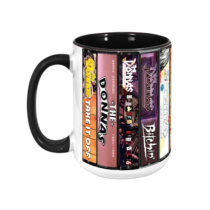 The Donnas Albums Cassette Collection Retro Accent Mug