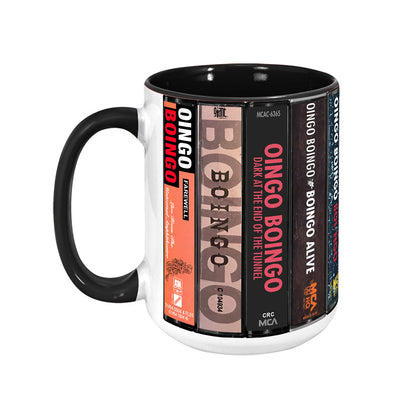 Oingo Boingo Albums Cassette Collection Retro Accent Mug