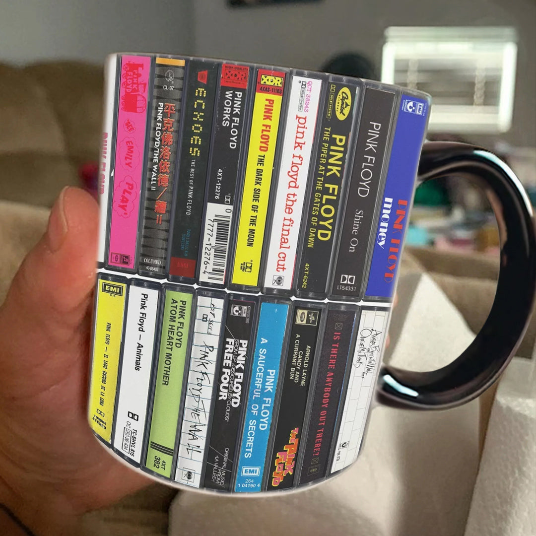 Pink Floyd Albums Cassette Retro Collection Accent Mug - Extended Version