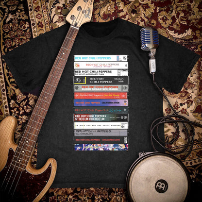Red Hot Chili Peppers Albums Cassette Retro Collection Premium Unisex T-Shirt
