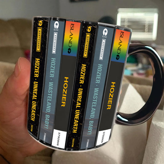 Hozier Albums Cassette Collection Retro Accent Edge-to-Edge Printed Mug