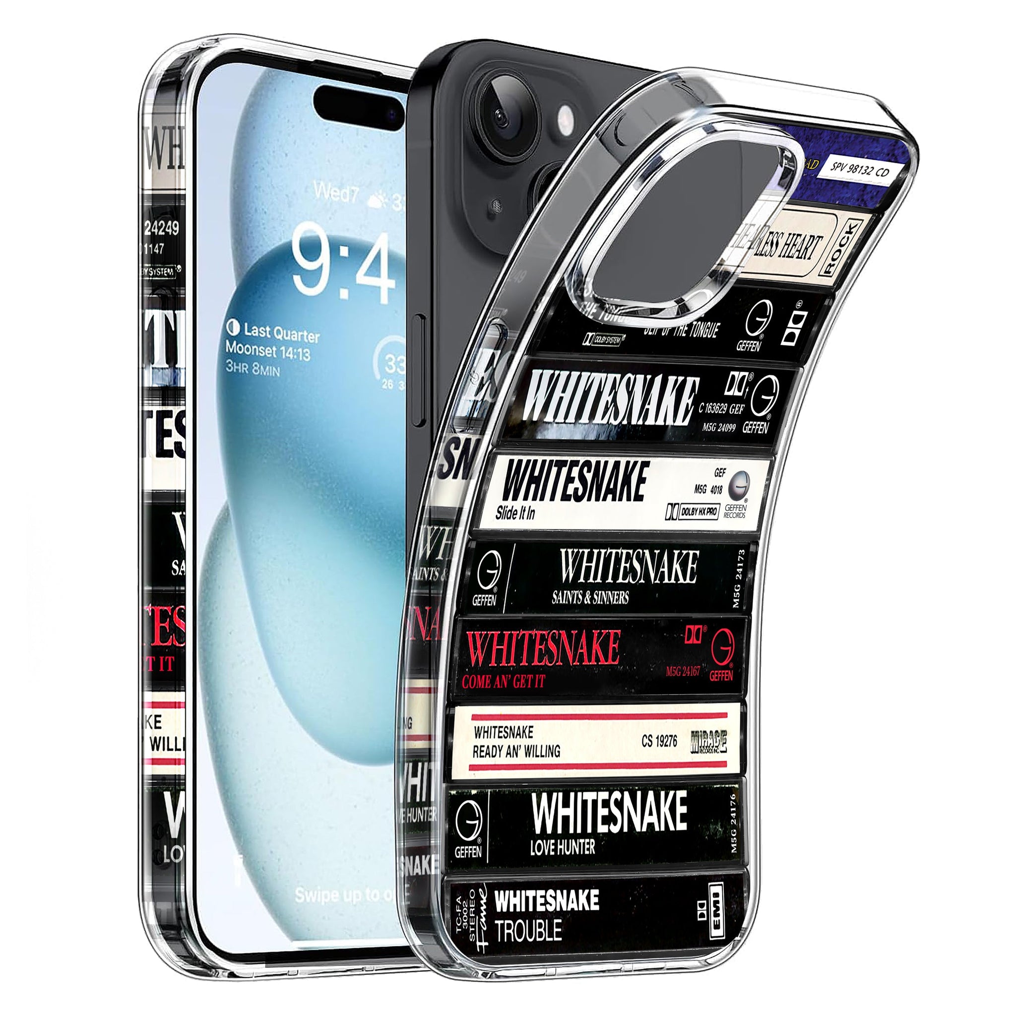 Whitesnake Albums Cassette Collection Retro Phone Case