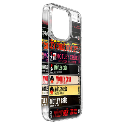 Motley Crue Albums Cassette Collection Retro Phone Case