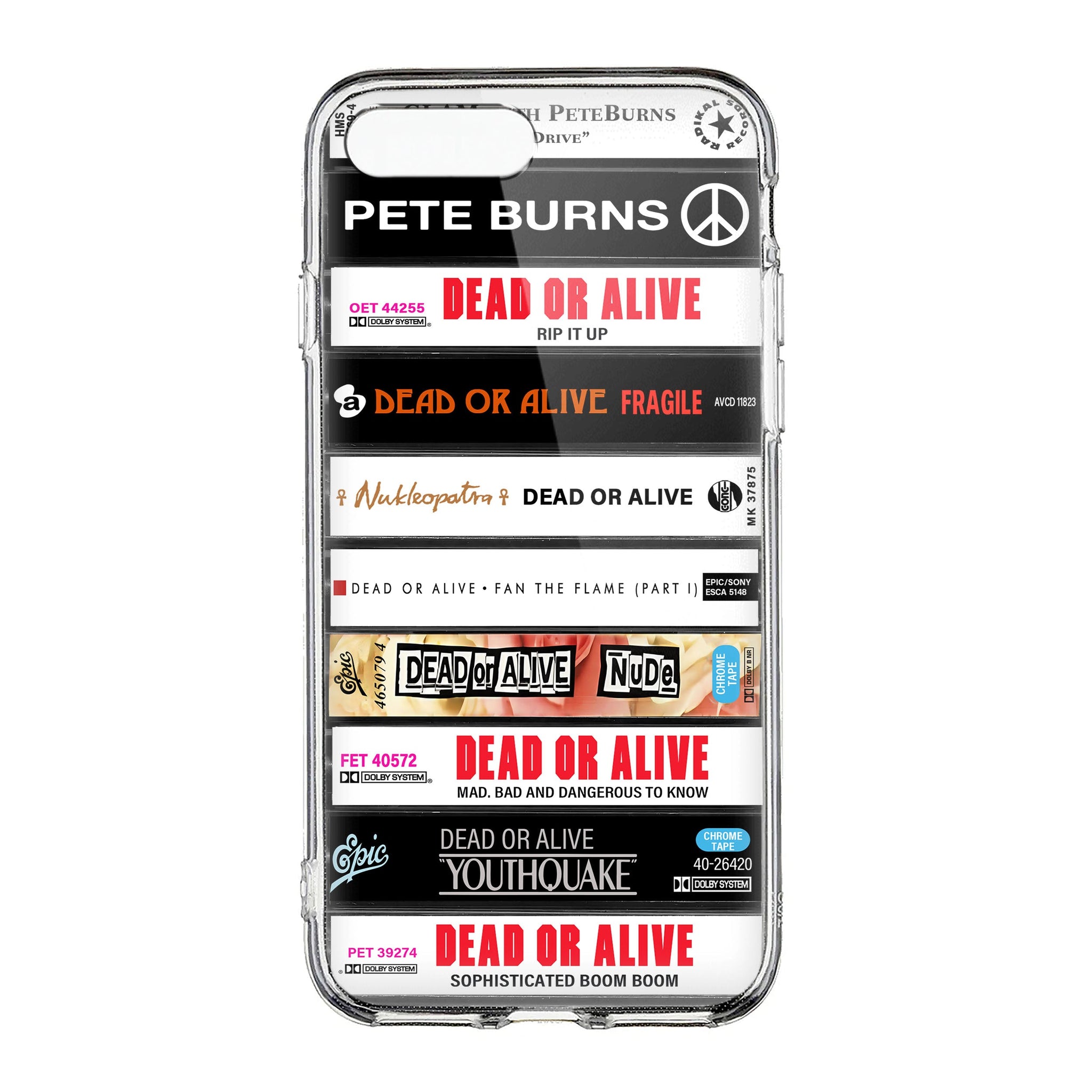 Dead or Alive Albums Cassette Collection Retro Phone Case