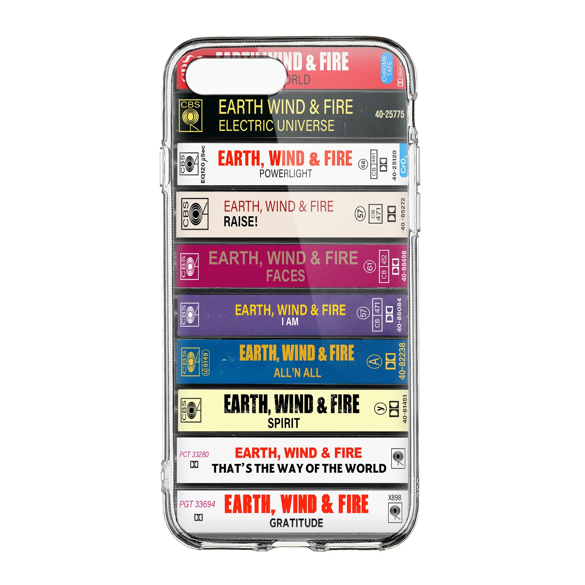 Earth, Wind and Fire Albums Cassette Collection Retro Phone Case