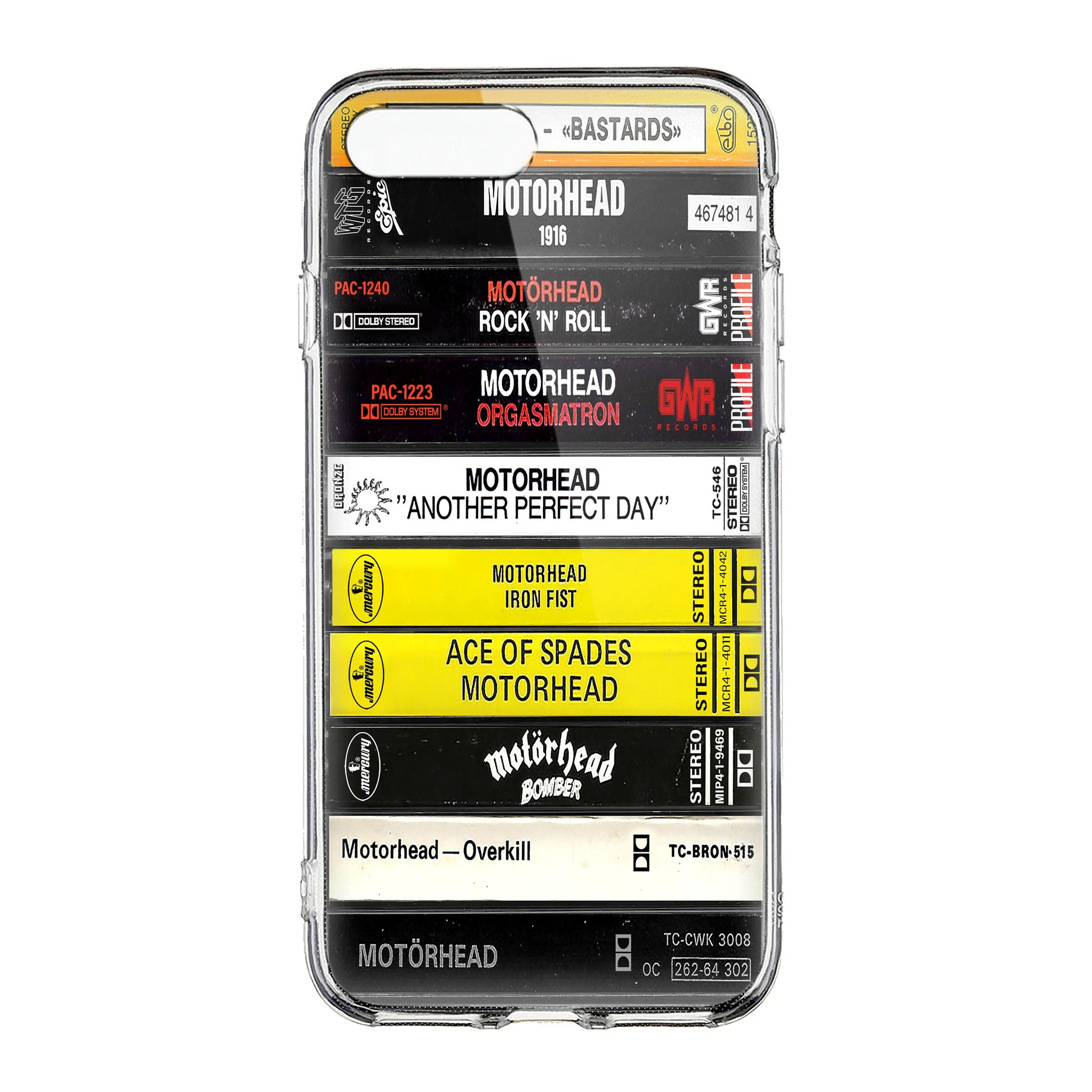 Motorhead Albums Cassette Collection Retro Phone Case