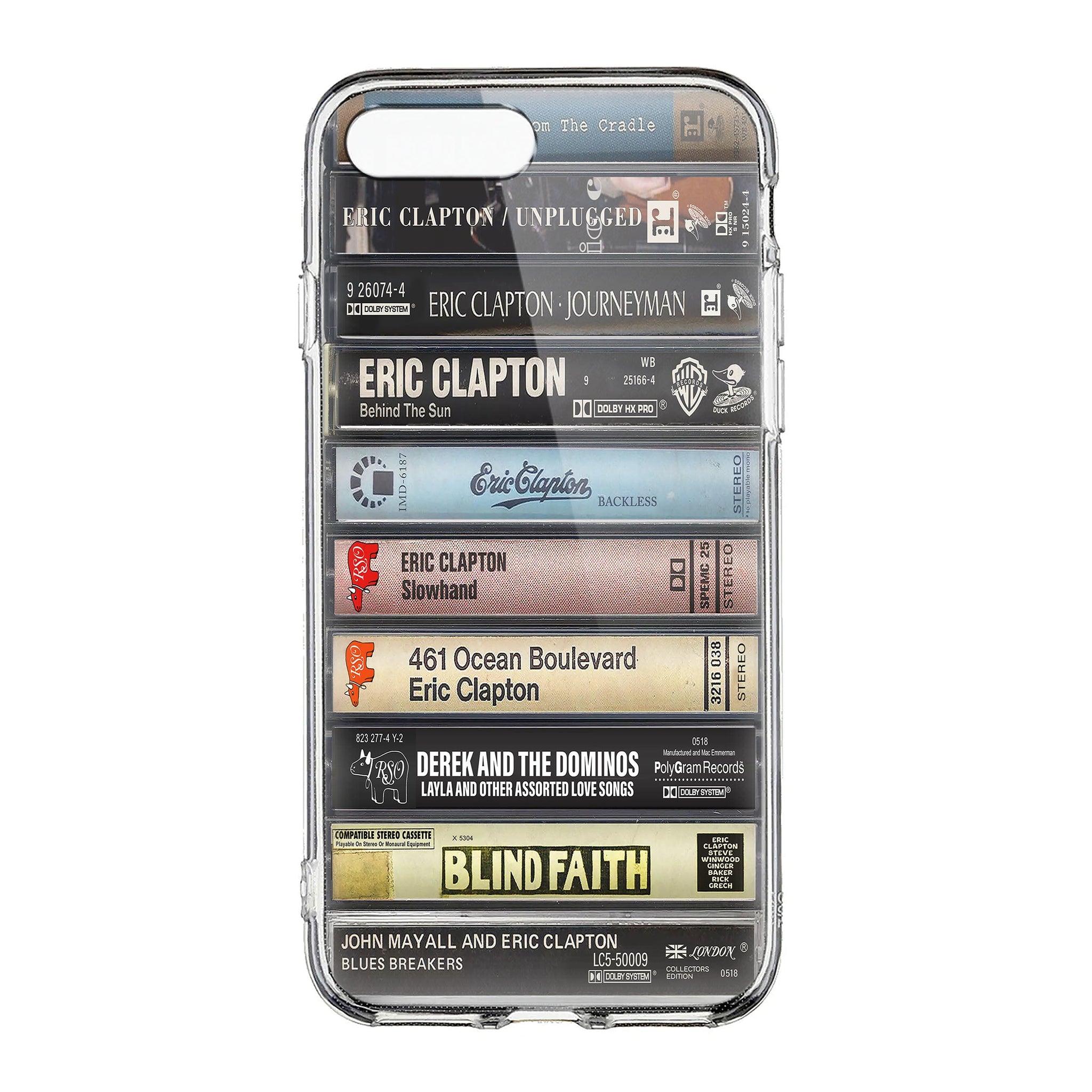 Eric Clapton Albums Cassette Collection Retro Phone Case