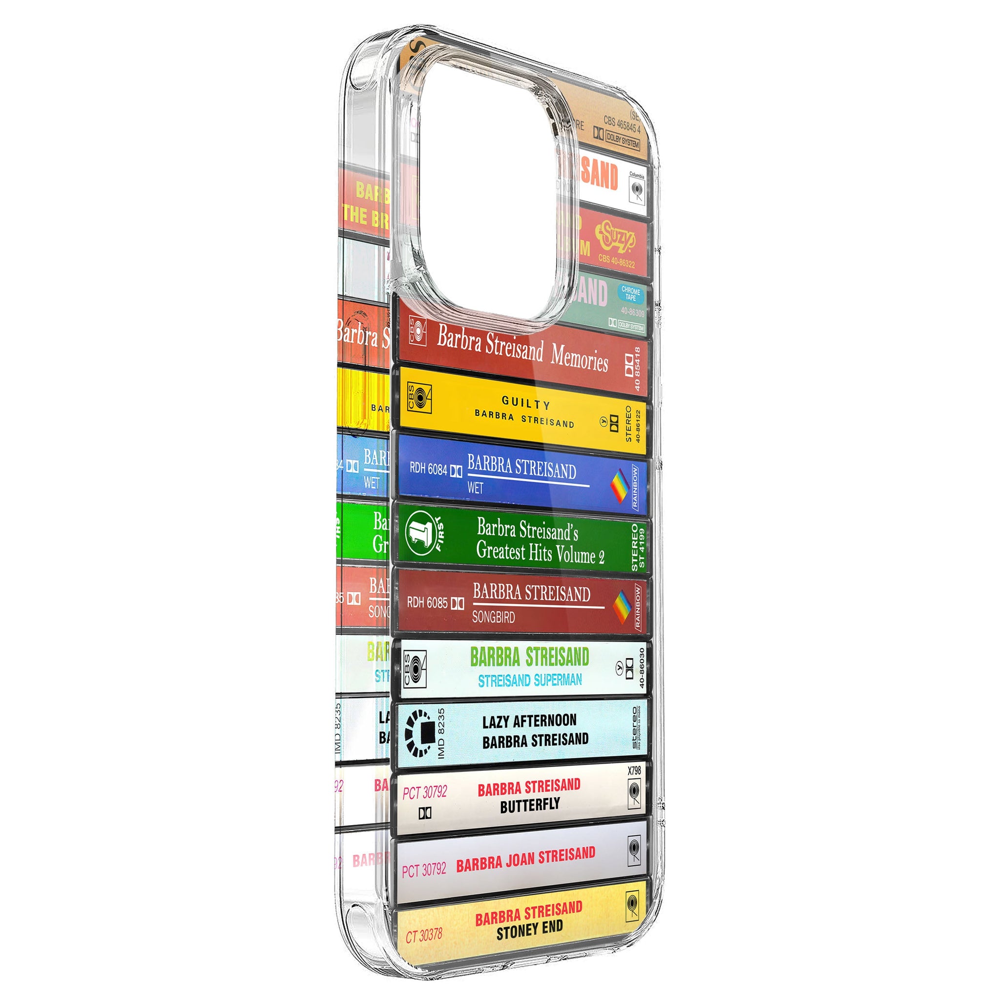Barbra Streisand Albums Cassette Collection Retro Phone Case