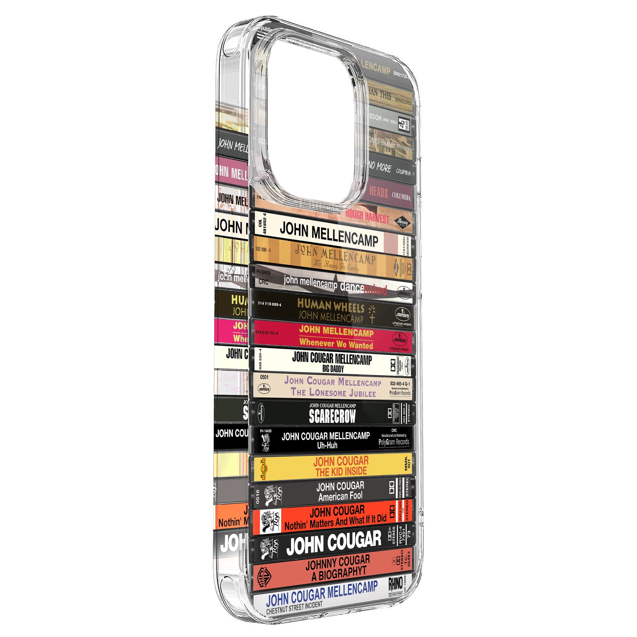 John Cougar Mellencamp Albums Cassette Collection Retro Phone Case