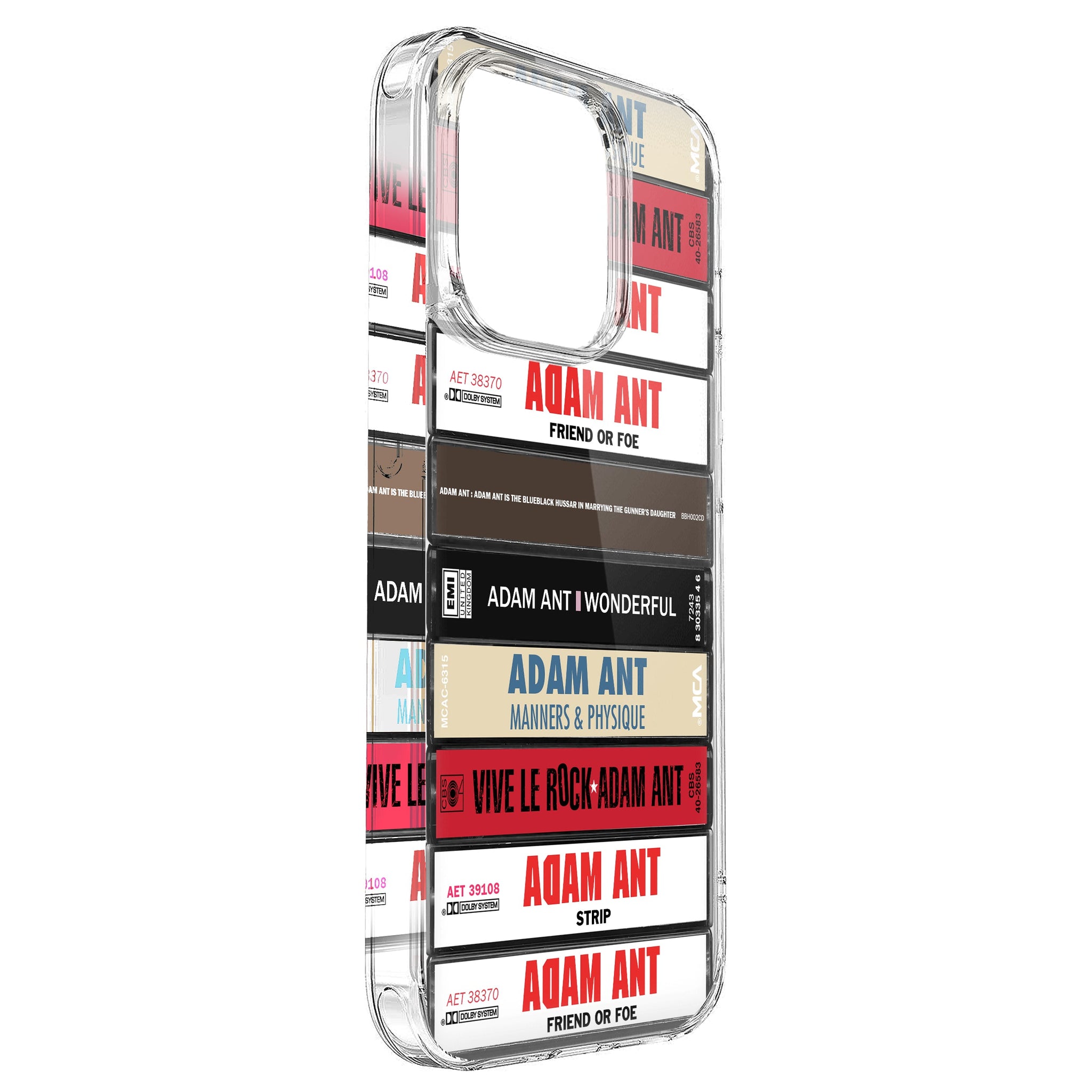 Adam Ant Albums Cassette Collection Retro Phone Case