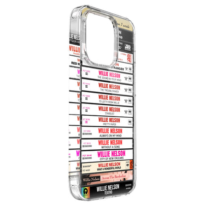 Willie Nelson Albums Cassette Collection Retro Phone Case