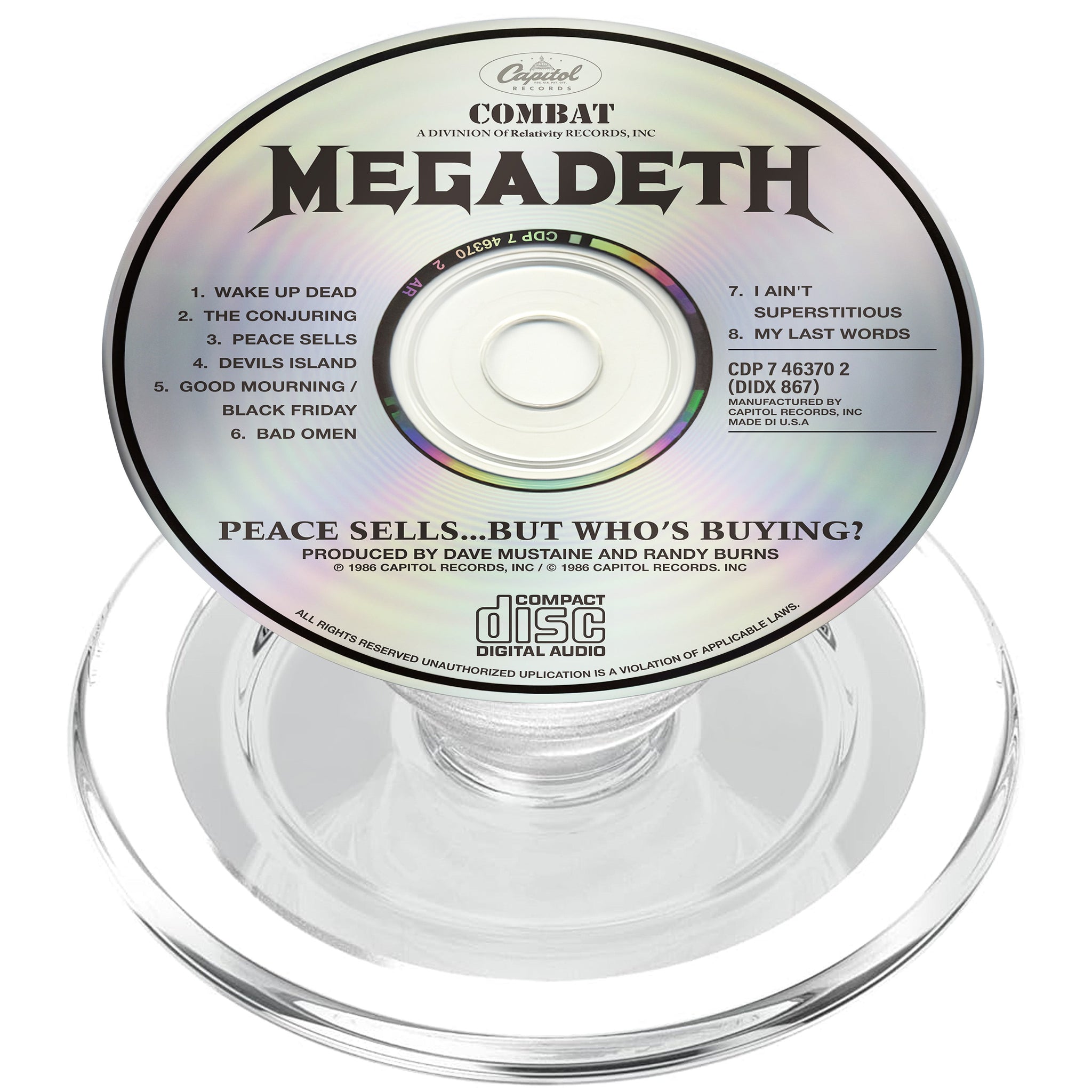 Peace Sells... But Who's Buying? CD Magnetic Phone Grip - Megadeth