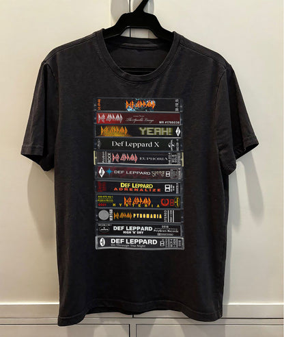Def Leppard Albums Cassette Retro Collection Premium Unisex T-Shirt
