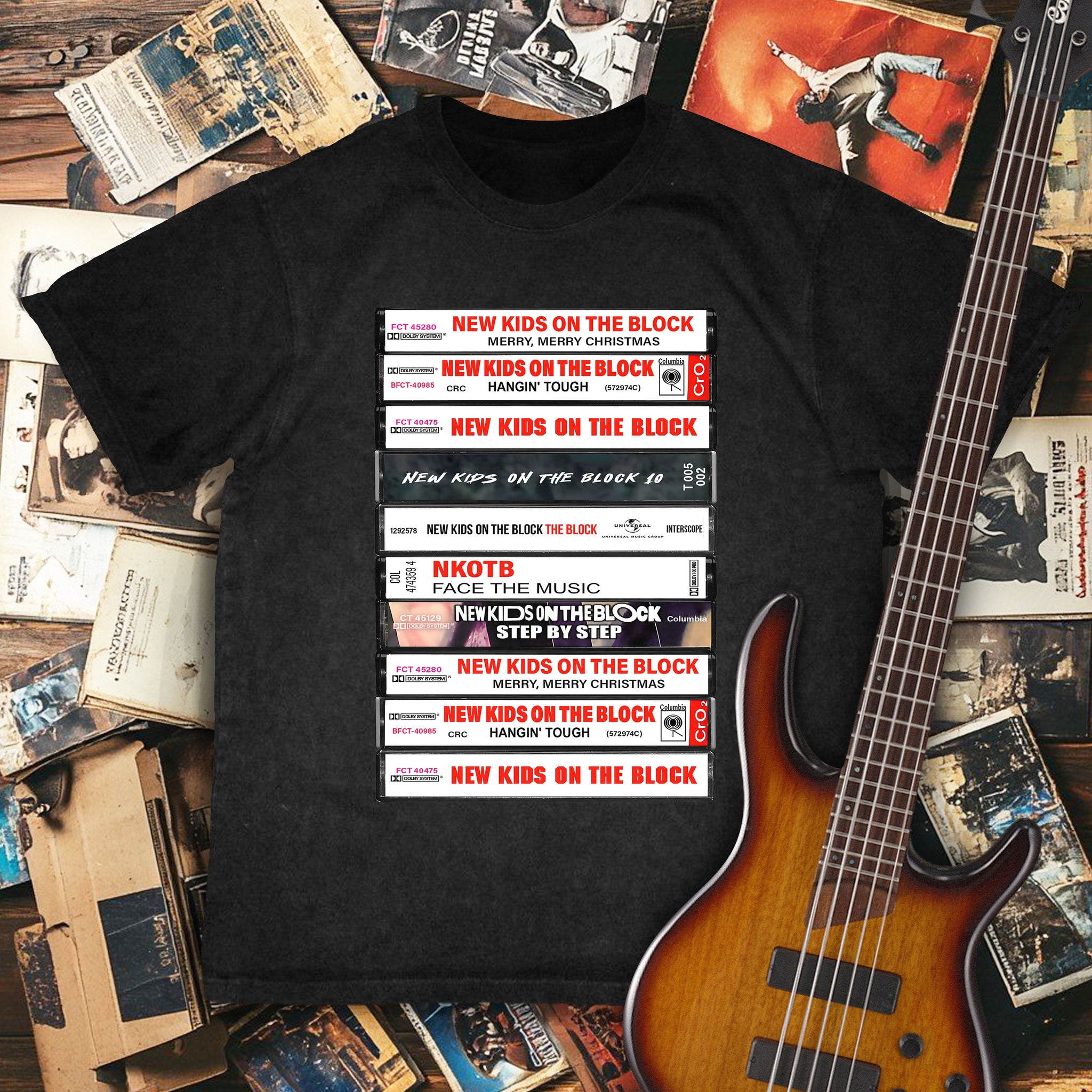 New Kids on the Block Albums Cassette Retro Collection Premium Unisex T-Shirt