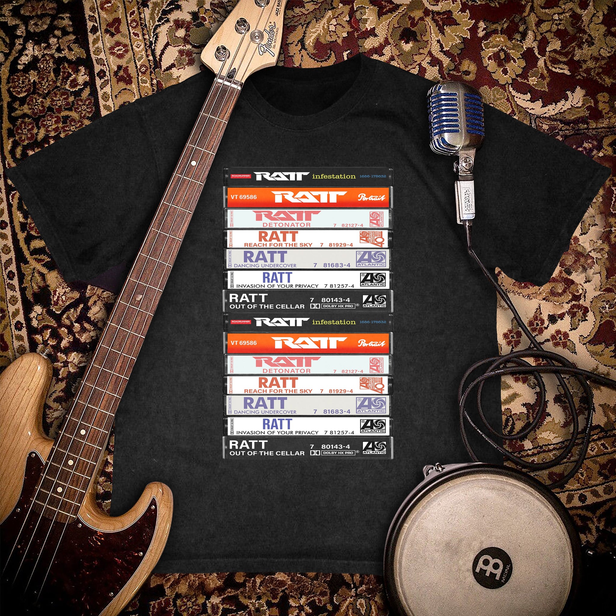 Ratt Albums Cassette Retro Collection Premium Unisex T-Shirt