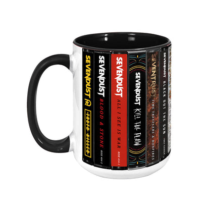 Sevendust Albums Cassette Collection Retro Accent Edge-to-Edge Printed Mug