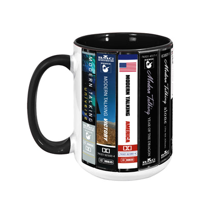 Modern Talking Albums Cassette Collection Retro Accent Edge-to-Edge Printed Mug