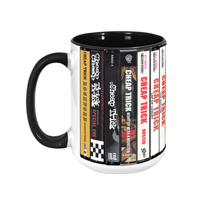 Cheap Trick Albums Cassette Collection Retro Accent Edge-to-Edge Printed Mug