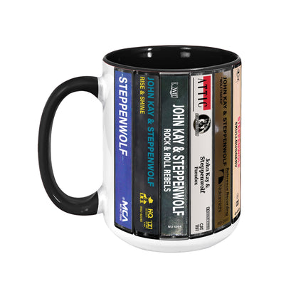 Steppenwolf Albums Cassette Collection Retro Accent Edge-to-Edge Printed Mug