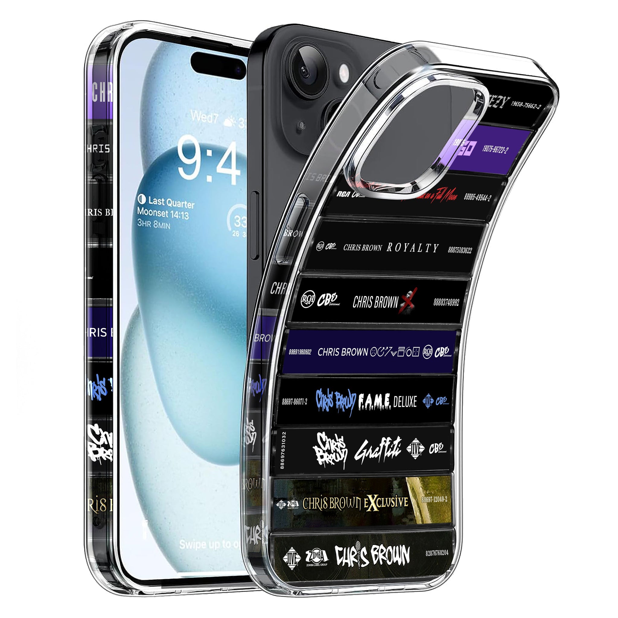 Chris Brown Albums Cassette Collection Retro Phone Case