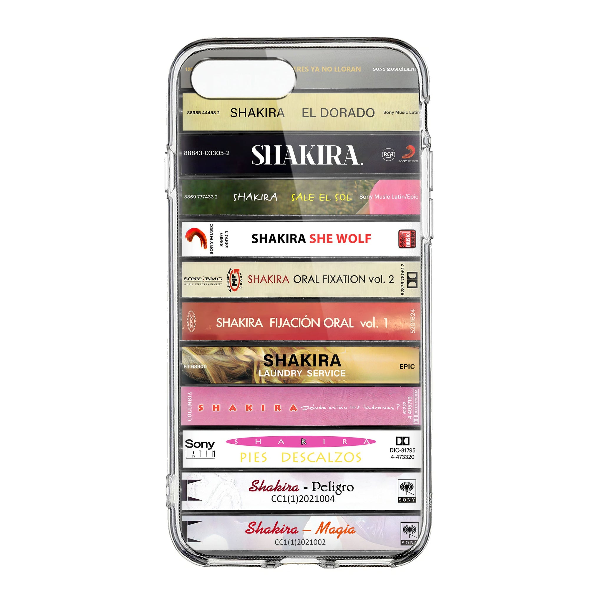 Shakira Albums Cassette Collection Retro Phone Case